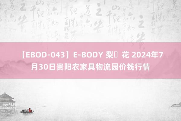 【EBOD-043】E-BODY 梨々花 2024年7月30日贵阳农家具物流园价钱行情