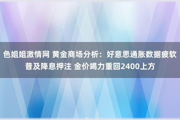 色姐姐激情网 黄金商场分析：好意思通胀数据疲软普及降息押注 金价竭力重回2400上方