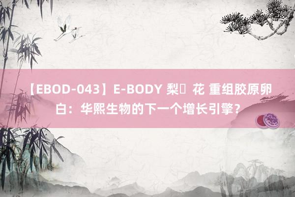 【EBOD-043】E-BODY 梨々花 重组胶原卵白：华熙生物的下一个增长引擎？